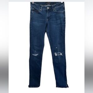 Lucky Brand Dark Wash Distressed Jeans.  Size 8/29